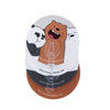 MINISO We Bare Bears Set Gantungan Kait Transparan Dinding yang Kuat Dengan Perekat Tahan Air