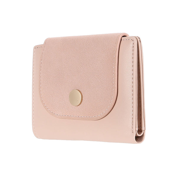 MINISO Dompet Wanita Pendek Kecil Lipat Buram Simple Korea Kasual