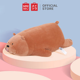 MINISO Boneka 80cm We Bare Bears Berbahan Katun Bantal Lembut untuk Dekorasi di Rumah dan Mobil
