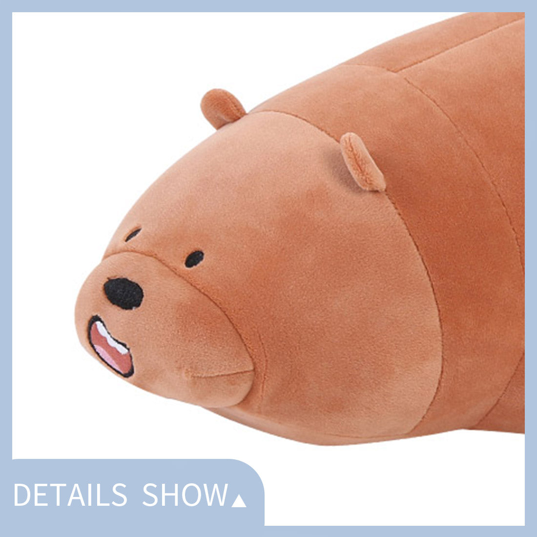 MINISO Boneka 80cm We Bare Bears Berbahan Katun Bantal Lembut untuk Dekorasi di Rumah dan Mobil