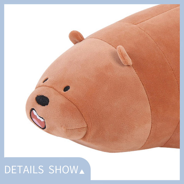 MINISO Boneka 80cm We Bare Bears Berbahan Katun Bantal Lembut untuk Dekorasi di Rumah dan Mobil
