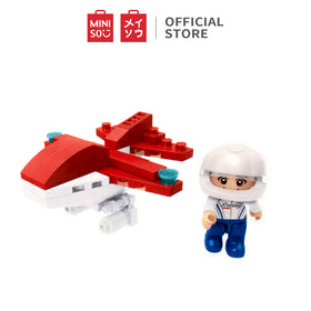 MINISO Blok Bangunan ABS Plastik Ramah Lingkungan Seri Blok Bangunan Pantai Untuk Edukasi Anak Untuk Hadiah Anak