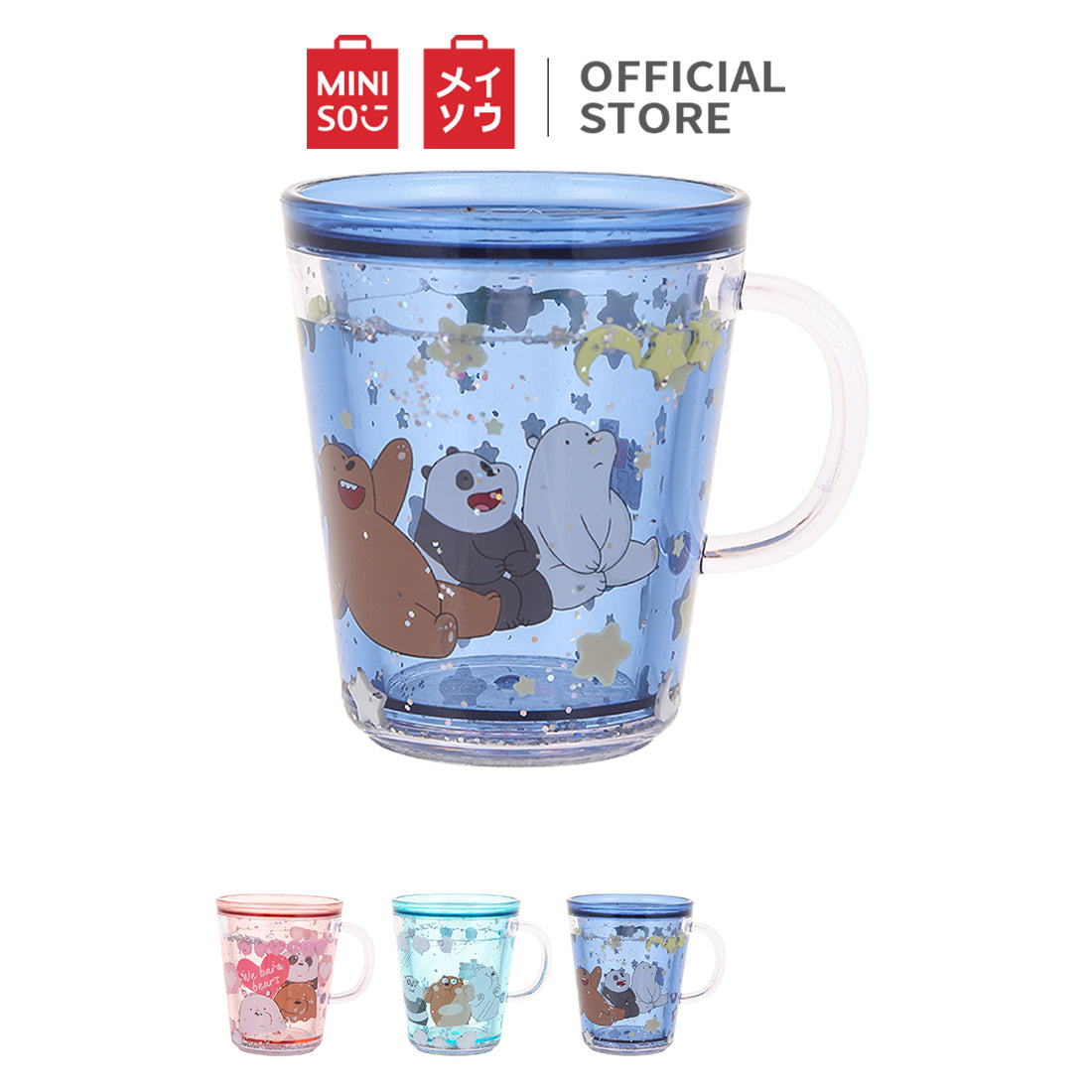 MINISO We Bare Bears Cangkir Mug Air Kopi Tempat Minum 260ml