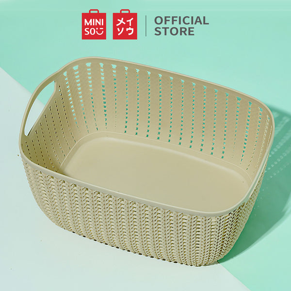 MINISO Keranjang Penyimpanan Rak Serbaguna Multifungsi Ukuran Kecil