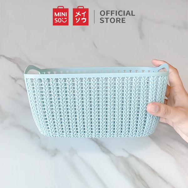 MINISO Keranjang Penyimpanan Rak Serbaguna Multifungsi Ukuran Kecil