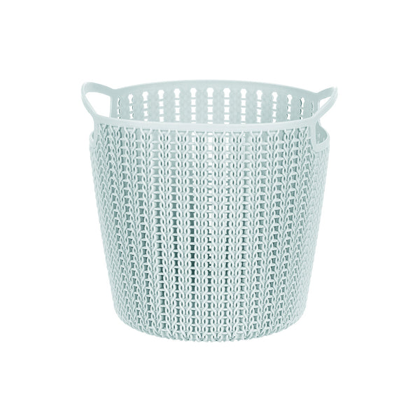 MINISO Keranjang Ember Penyimpanan Bulat Plait Plaited Round Storage Bucket kecil 17x13x13cm