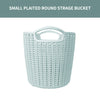 MINISO Keranjang Ember Penyimpanan Bulat Plait Plaited Round Storage Bucket kecil 17x13x13cm