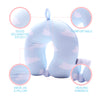 MINISO Bantal Leher Bantal Kepala Travel Mobil Dewasa Lembut Motif