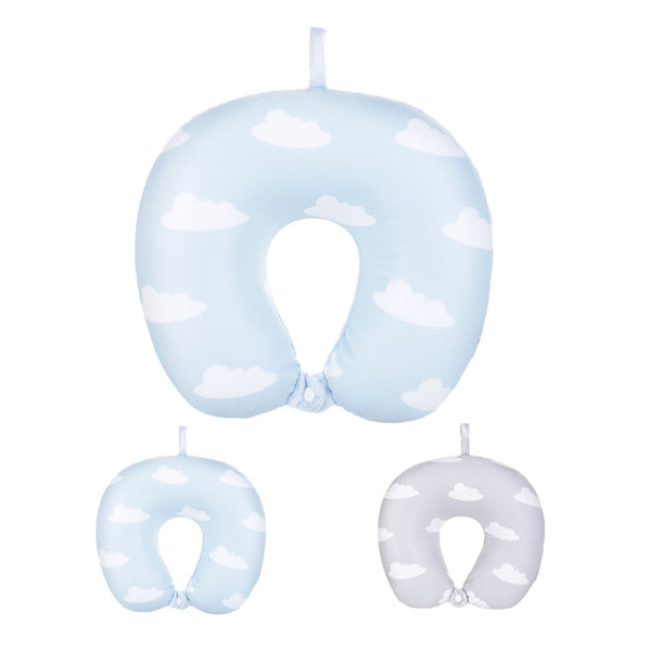 MINISO Bantal Leher Bantal Kepala Travel Mobil Dewasa Lembut Motif