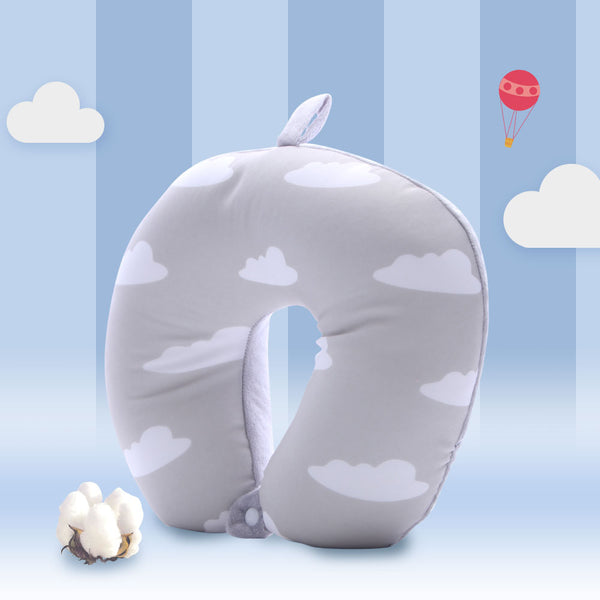 MINISO Bantal Leher Bantal Kepala Travel Mobil Dewasa Lembut Motif