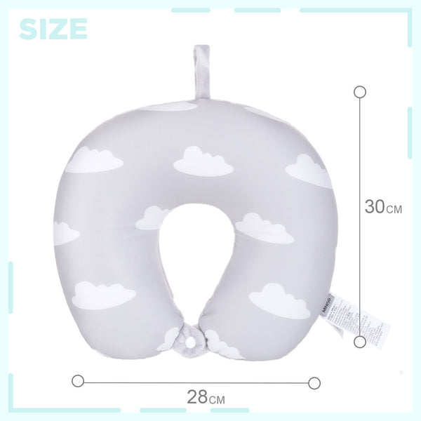 MINISO Bantal Leher Bantal Kepala Travel Mobil Dewasa Lembut Motif