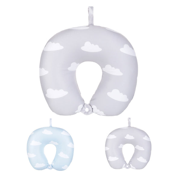 MINISO Bantal Leher Bantal Kepala Travel Mobil Dewasa Lembut Motif