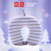 MINISO Bantal Leher Bantal Kepala Travel Mobil Dewasa Lembut Motif