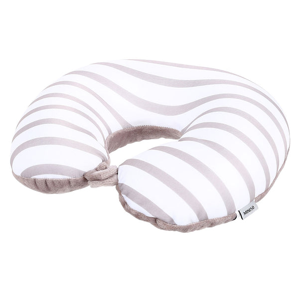 MINISO Bantal Leher Bantal Kepala Travel Mobil Dewasa Lembut Motif