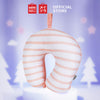MINISO Bantal Leher Bantal Kepala Travel Mobil Dewasa Lembut Motif