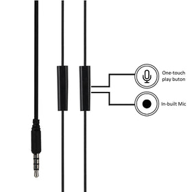 MINISO Earphone Kabel dengan Mic Earbuds in Ear Headphone Noise Cancelling Awet Headset Universal