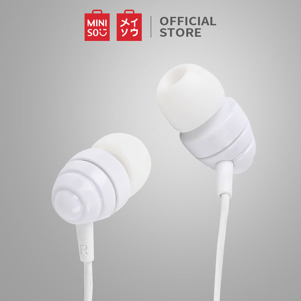 MINISO Earphone Kabel dengan Mic Earbuds in Ear Headphone Noise Cancelling Awet Headset Universal