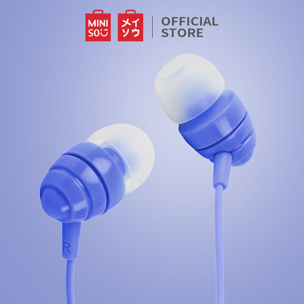 MINISO Earphone Kabel dengan Mic Earbuds in Ear Headphone Noise Cancelling Awet Headset Universal