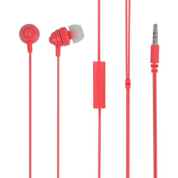 MINISO Headset Earphone Kabel dengan Mic microphone Earbuds in Ear Headphone Noise Cancelling Awet Universal  Stereo Jawab Akhiri Panggilan Musik Hp Laptop PC Original Bass Gaming Wanita Pria Simple Masuk Telinga Android Warna