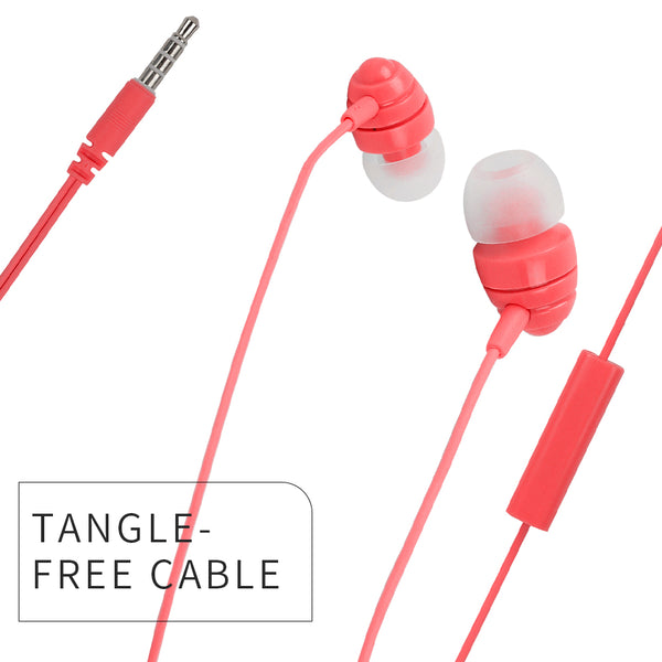 MINISO Headset Earphone Kabel dengan Mic microphone Earbuds in Ear Headphone Noise Cancelling Awet Universal  Stereo Jawab Akhiri Panggilan Musik Hp Laptop PC Original Bass Gaming Wanita Pria Simple Masuk Telinga Android Warna