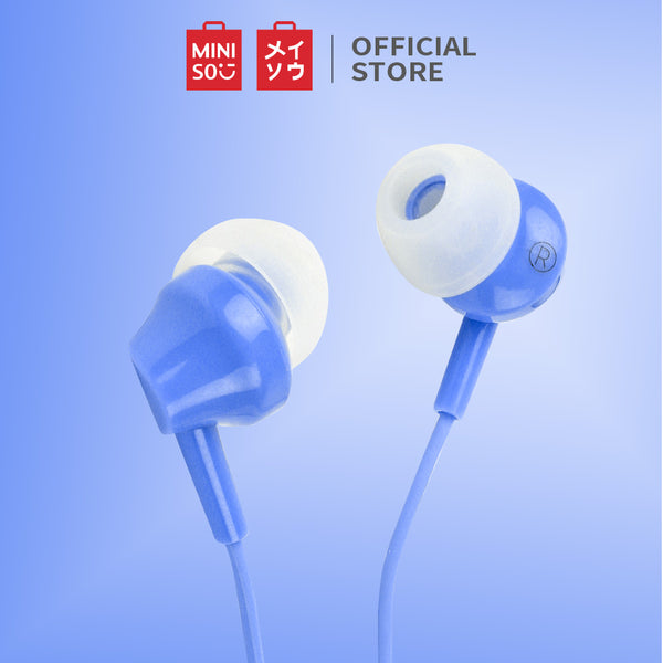 MINISO Earphone Kabel dengan Mic Earbuds in Ear Headphone Noise Cancelling Awet Headset Universal