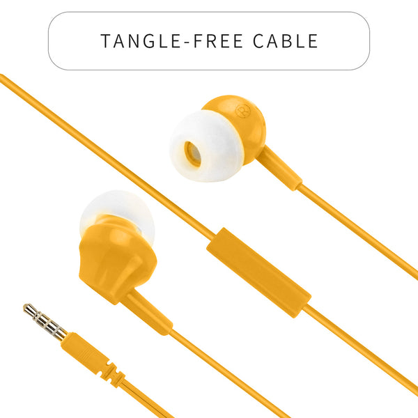 MINISO Earphone Kabel dengan Mic Earbuds in Ear Headphone Noise Cancelling Awet Headset Universal