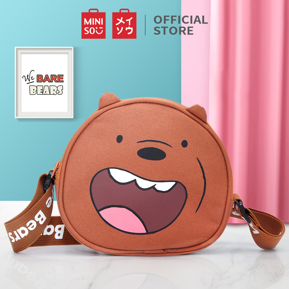 MINISO Tas Selempang Wanita Sling Bag Karakter Lucu We Bare Bears