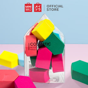 MINISO Spons Makeup Sponge Puff Kosmetik Blender Foundation 15 pcs - LIVESTREAM