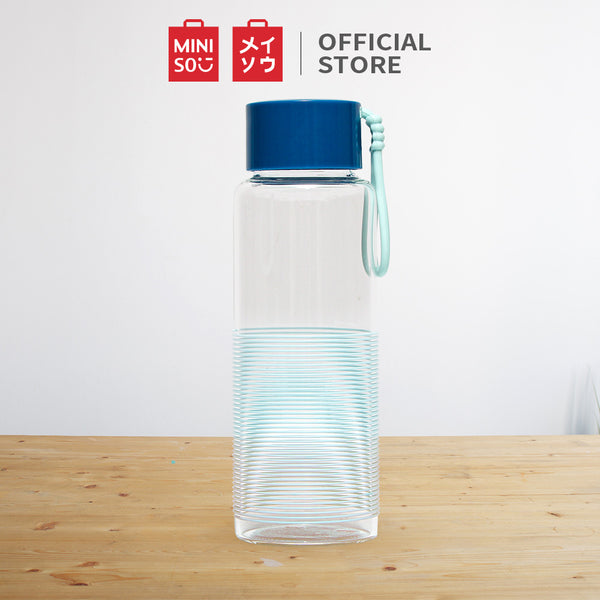 MINISO Botol Minum Air Kaca Borosilikat Tinggi Tempat Minum 350ml
