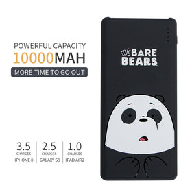 MINISO Power Bank 10000mAh Daya Besar Capacity  Charging We Bare Bears