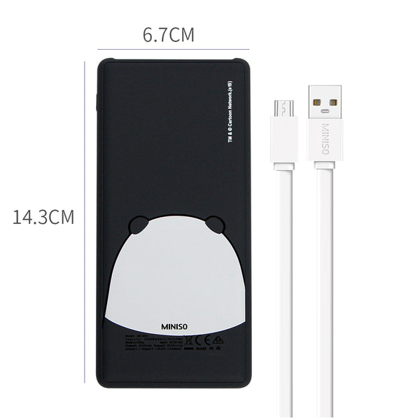 MINISO Power Bank 10000mAh Daya Besar Capacity  Charging We Bare Bears