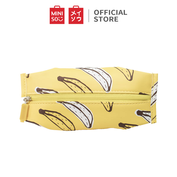MINISO Pisang Tempat Penyimpanan Pensil Kapasitas Besar untuk gadis SMP SMA Kuliah Kerja Dewasa Penyimpanan Besar