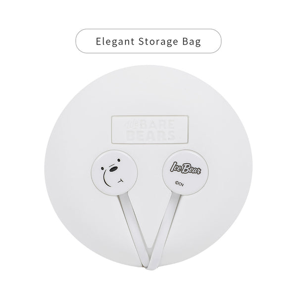 MINISO Earphone Headset Earbud Headphone In-Ear We Bare Bears Tempat Bag Kotak Penyimpanan Earphone Masuk Telinga Kabel Android Warna Stereo Noise Cancelling Jawab Akhiri Panggilan Musik Hp Laptop PC Original Bass Gaming Wanita Pria Simple Olahraga Lucu