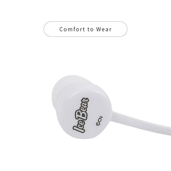 MINISO Earphone Headset Earbud Headphone In-Ear We Bare Bears Tempat Bag Kotak Penyimpanan Earphone Masuk Telinga Kabel Android Warna Stereo Noise Cancelling Jawab Akhiri Panggilan Musik Hp Laptop PC Original Bass Gaming Wanita Pria Simple Olahraga Lucu