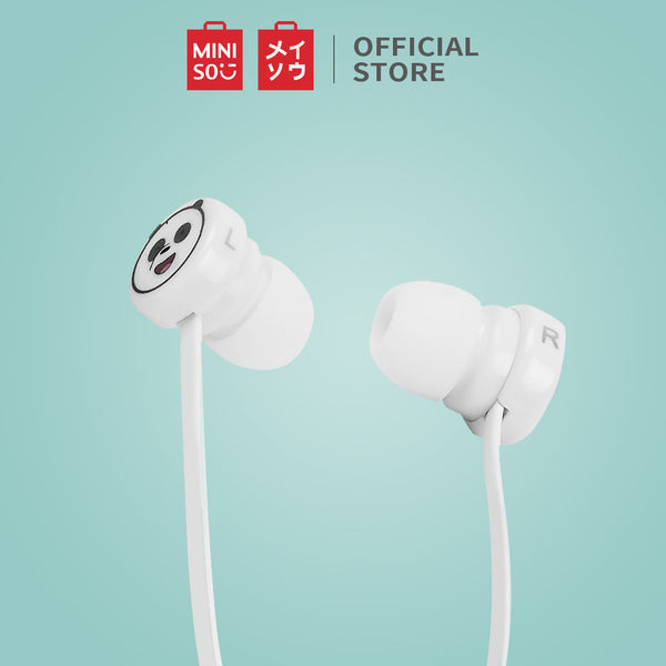 MINISO We Bare Bears Headphone In-Ear Headset Earphone