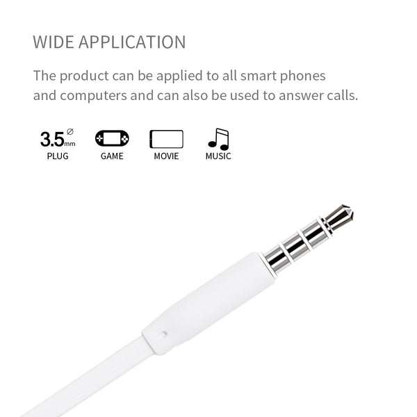 MINISO We Bare Bears Headphone In-Ear Headset Earphone