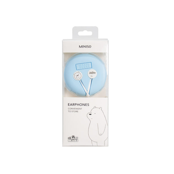 MINISO We Bare Bears Headphone In-Ear Headset Earphone