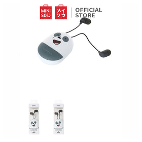 MINISO We Bare Bears Headset Earphone Kabel dengan Tempat Tas