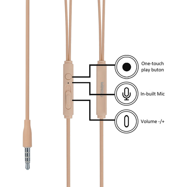 MINISO We Bare Bears Headset Earphone Kabel dengan Tempat Tas