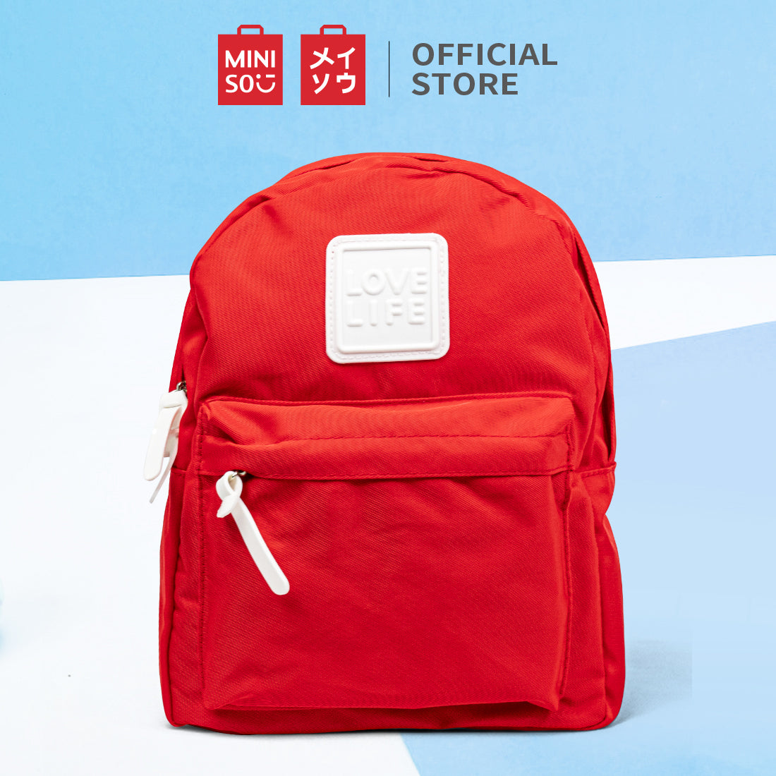 MINISO Tas Ransel Backpack Tas Pungung Travel Motif Ukuran Kecil