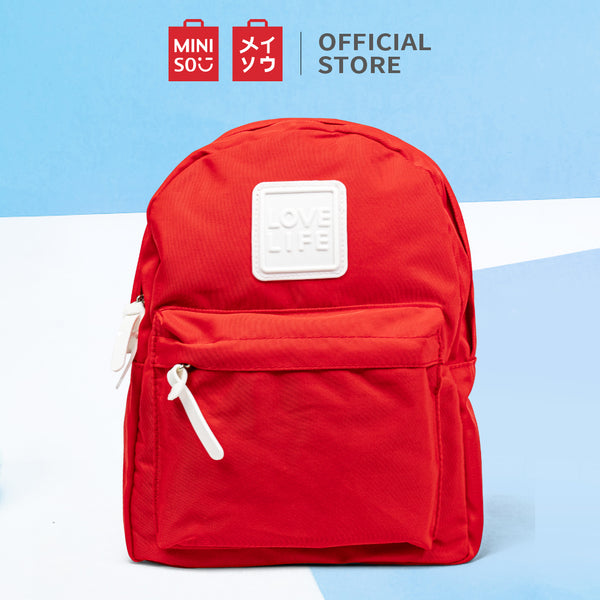 MINISO Tas Ransel Backpack Tas Pungung Travel Motif Ukuran Kecil