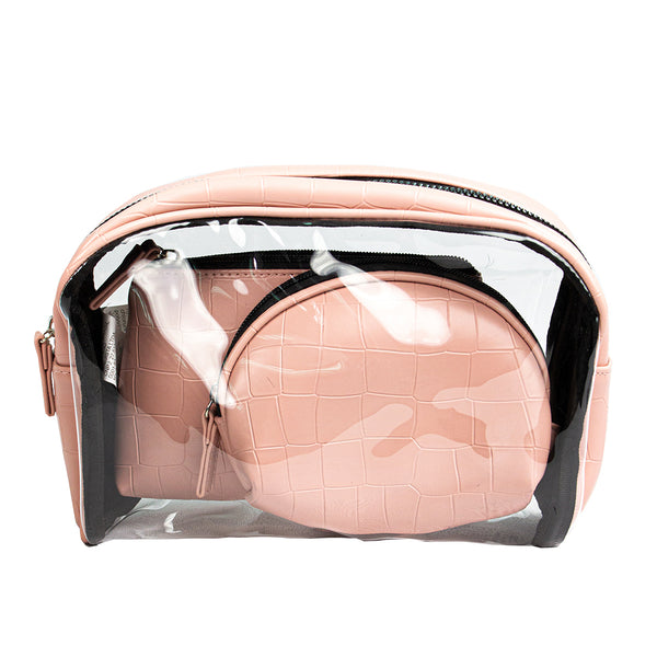 MINISO Set Tas Kosmetik Tempat Make Up Cosmetic Bag Travel 3 Pcs