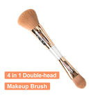 MINISO Kuas Makeup Brush 2 In 1 Loose Powder Bedak Tabur Foundation - LIVESTREAM