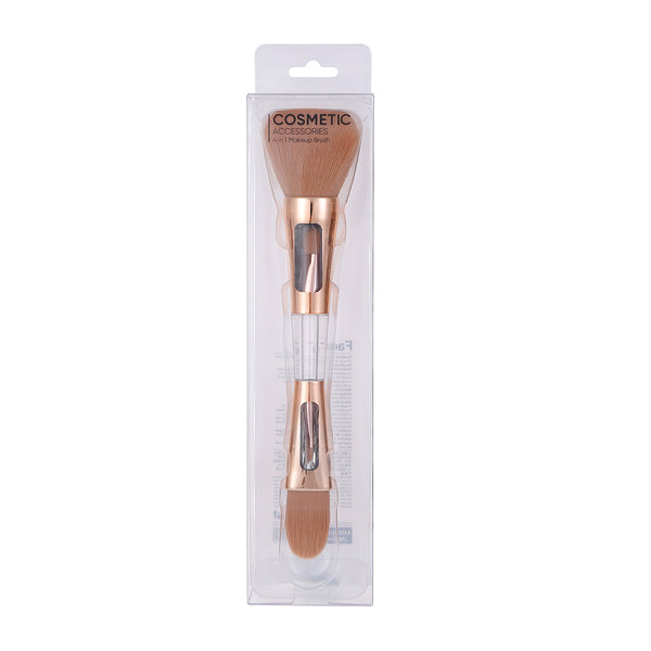 MINISO Kuas Makeup Brush 2 In 1 Loose Powder Bedak Tabur Foundation - LIVESTREAM