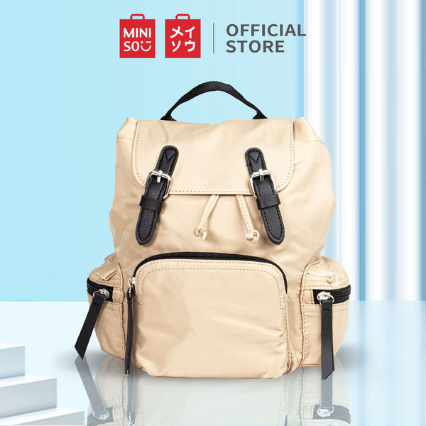 MINISO Tas Ransel Wanita Backpack Tas Pungung Travel Simple Fashion