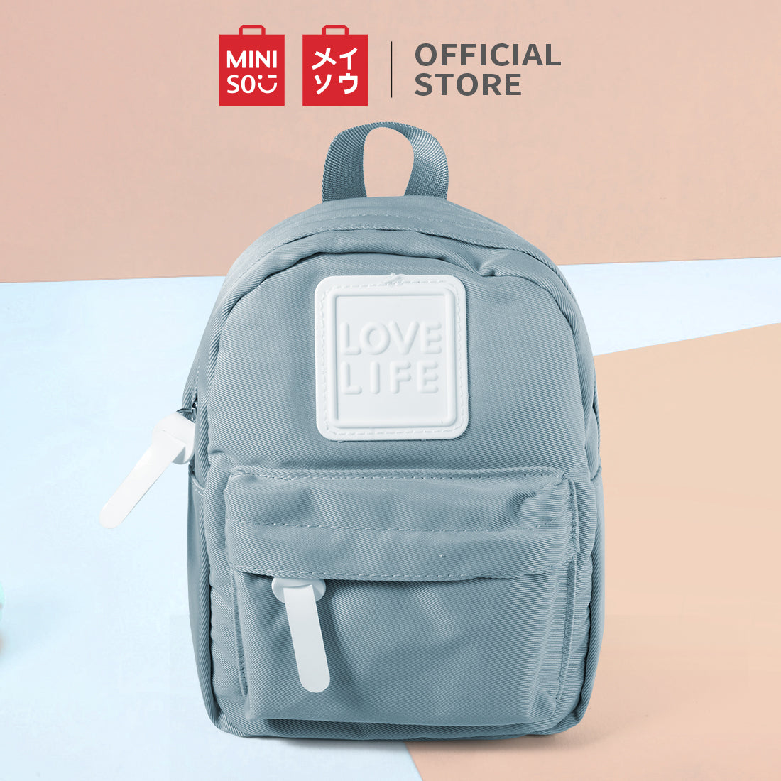 MINISO Tas Ransel Backpack Tas Pungung Travel Motif Ukuran Kecil