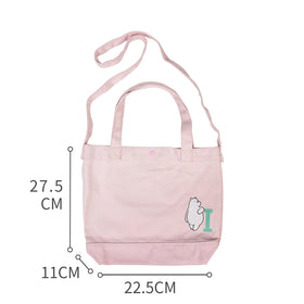 MINISO Tas Selempang Wanita Totebag Jingjing Canvas Sling Bag