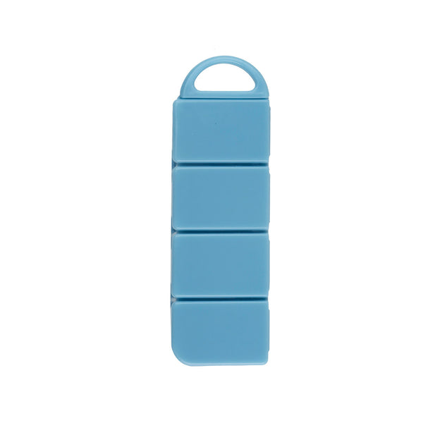 MINISO Kotak Obat Tempat Penyimpanan Obat Pil Pill Organizer Portable Serbaguna 4 Slot Kasus Box