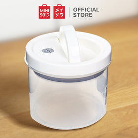 MINISO Kontainer Penyimpanan Sederhana PP Vacuum Dengan Tutup 1.5L / 300ml / 600ml