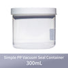 MINISO Kontainer Penyimpanan Sederhana PP Vacuum Dengan Tutup 1.5L / 300ml / 600ml